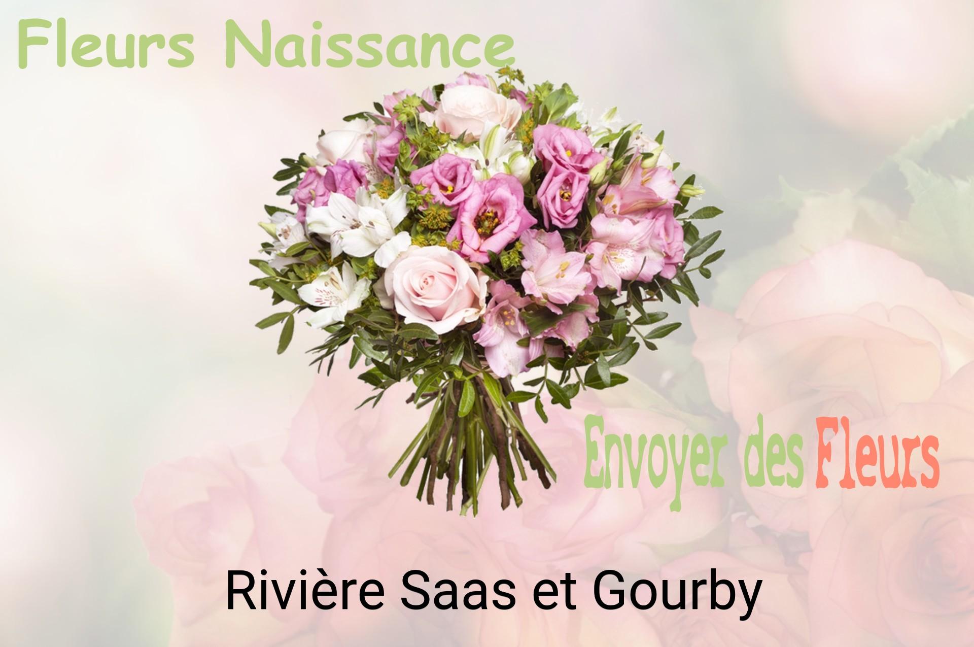 Bouquet de fleurs de naissance livré à Rivière-Saas-et-Gourby