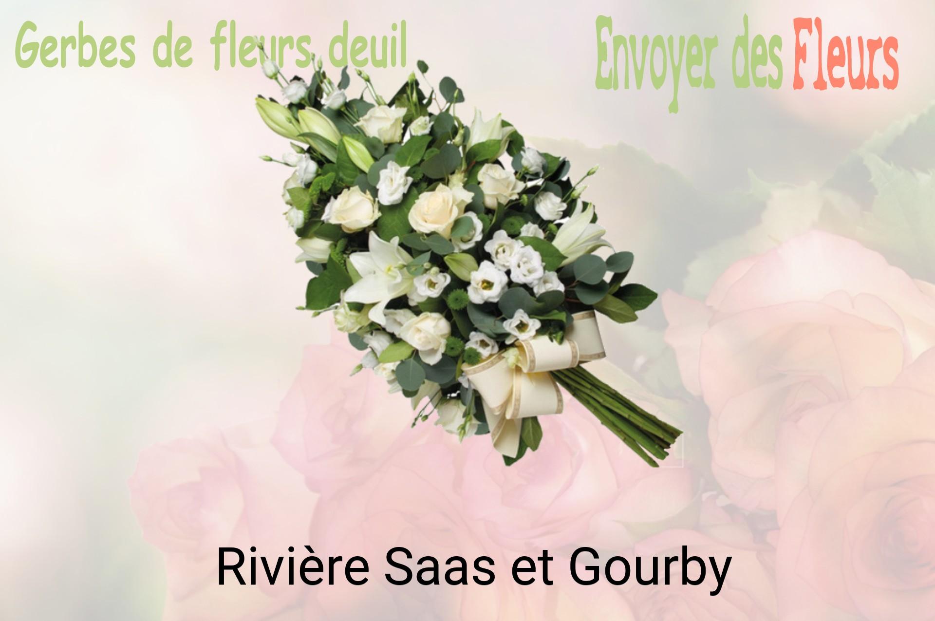 Gerbe de fleurs de deuil livrée à Rivière-Saas-et-Gourby